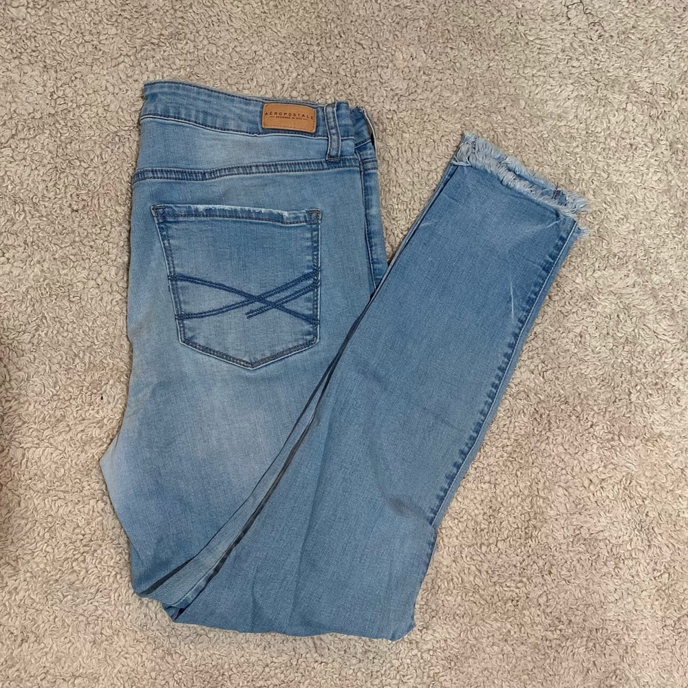 AEROPOSTALE HIGH WAISTED ANKLE JEGGING